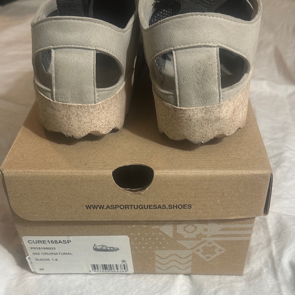 Asportuguesas by Fly London comfort shoes in Navy Blue and Gray - Picture 5 of 5